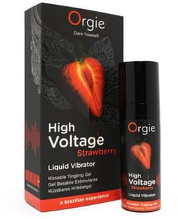 Orgie - High Voltage Strawberry Liquid Vibrator – Stimulerende Gel met Aardbeiensmaak — thumbnail 2
