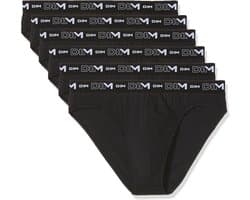 Heren slip katoen stretch comfort x6, zwart, 3XL