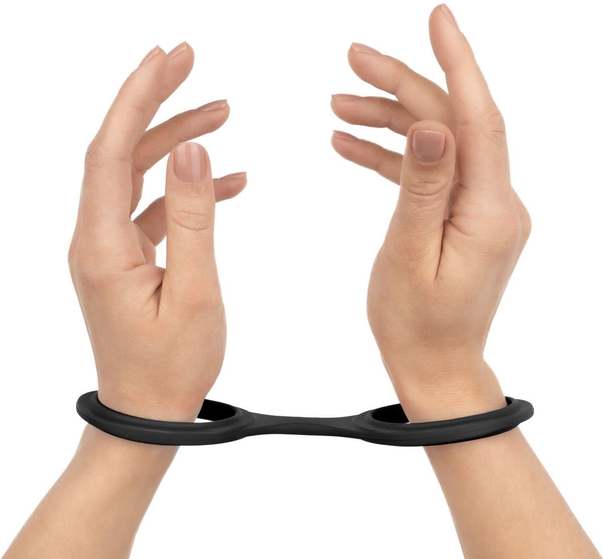 EasyToys - Flexibele siliconen handboeien - Zwart — afbeelding 1