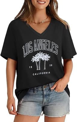 Dames Oversized T-shirt Zomer Vintage Gitaarprint — thumbnail 7