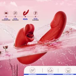 Vibrator | Explosie Van Genot - Dildo - 3 In 1 Dildo Vibrator Voor Vrouwen – G-Spot & Clitoris Stimulator – Rabbit Vibrator – Sex Toys Voor Koppels – Seksspeeltjes voor Mannen — thumbnail 3