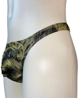 LekkerStout All-Day String - Geel/Zwart - Sexy Herenondergoed | M | ( LS097 ) — thumbnail 4