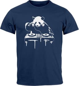 Heren T-Shirt met Luiaard Techno DJ Print | Festival Rave Muziek Shirt — thumbnail 2