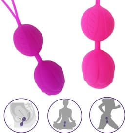 Vaginale balletjes - kegel ballen - Ballen - Pleasure balls – Donker Paars — thumbnail 1