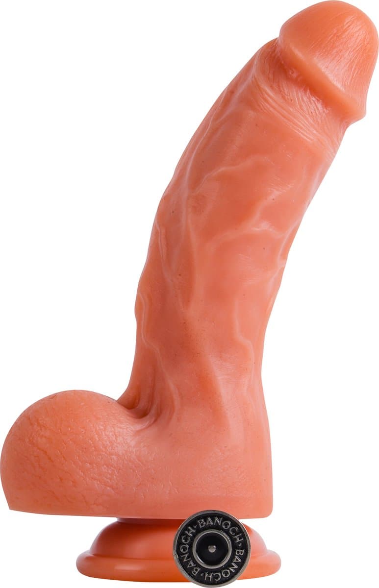 Banoch | Dildo siliconen beige met zuignap | max Ø 4,7 cm | 20 cm — afbeelding 1