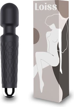 Loiss - Zwart - Personal Massager & Magic Wand Vibrator - G Spot Vibrator & Clitoris Stimulator - Stille Vibrators voor Vrouwen – Sex Toys ook voor Koppels - Erotiek — thumbnail 1