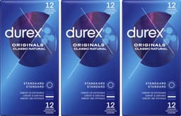 Durex Condooms Classic Natural 12st x3 — thumbnail 1