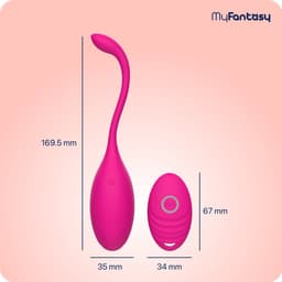 MyFantasy Vibrerend Ei met Afstandsbediening – Vibrators voor Vrouwen – Remote Clitoris Stimulator - Seksspeeltjes voor Koppel - Sex Toys voor Koppels - Kamasutra Eitjes - Vibrator Tril Ei - Sex Ei Roze — thumbnail 12