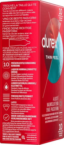 Durex Condooms Thin Feel Close Fit 10st - 6 Stuks - Voordeelverpakking — thumbnail 7