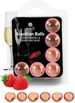 Secret Play 2 strawberry and champagne brazilian balls set — thumbnail 2