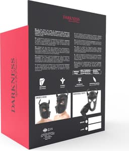 DARKNESS BONDAGE | Darkness Neoprene Dog Hood With Removable Muzzle - Size M | BDSM | Bondage | Fetish Mask — thumbnail 7