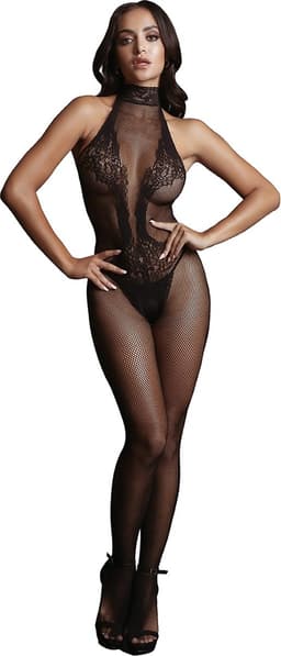 Visnet en Kant Bodystocking - Één Maat — thumbnail 5