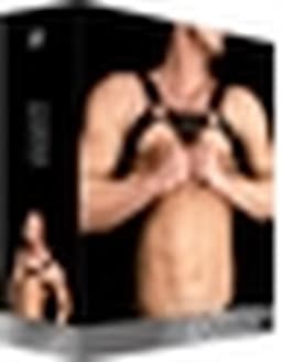 Ouch! Costas 1 Leren Torso Harnas voor Ruig Uiterlijk - Zwart — thumbnail 11