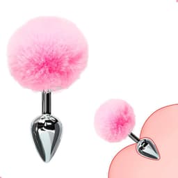 Daily Joy Buttplug – Konijnenstaart – Rollenspel – Anale staart – Roze — thumbnail 4