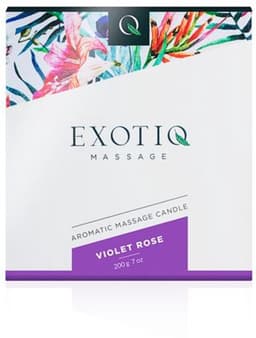 Exotiq - Massagekaars - Massage Kaars - Massage Candle - Violet Rose - 200g — thumbnail 6
