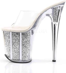 Pleaser - FLAMINGO-801G Muiltjes - Paaldans schoenen - 37 Shoes - Zwart — thumbnail 3