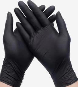 Nitril handsc. zwart pdrvrij XL - 100/ds — thumbnail 2