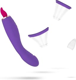 EasyToys - Pleasure Pump met G-Spot Vibrator - Vibrators voor Vrouwen - Clitoris Zuiger - Clitorispompen - Sex Toys voor Vrouwen - Vibrators - Seksspeeltjes - Clitoris Stimulator - Paars — thumbnail 11