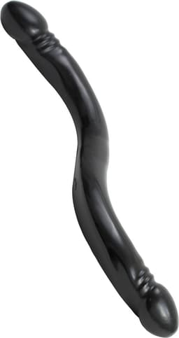 Doc Johnson Built In America dubbele dildo Smooth Double Header, 18 zwart - 44,96 cm — thumbnail 1