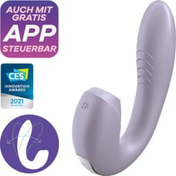 Satisfyer, drukgolfvibrator, konijn, 'Sunray', 15 cm, met app, waterdicht, oplaadbaar, huidvriendelijke siliconen — thumbnail 4