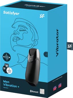Satisfyer, Bluetooth masturbator, Men Vibration+, 14 cm, met app-bediening, gemaakt van siliconen — thumbnail 10