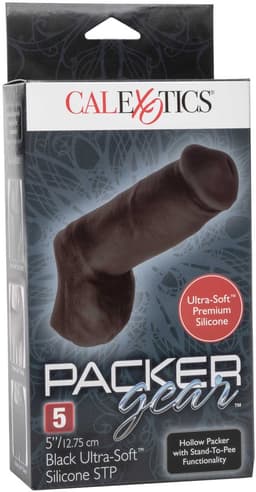 Packer Gear 5 Inch met Plas Gaatje - Zwart* — thumbnail 2