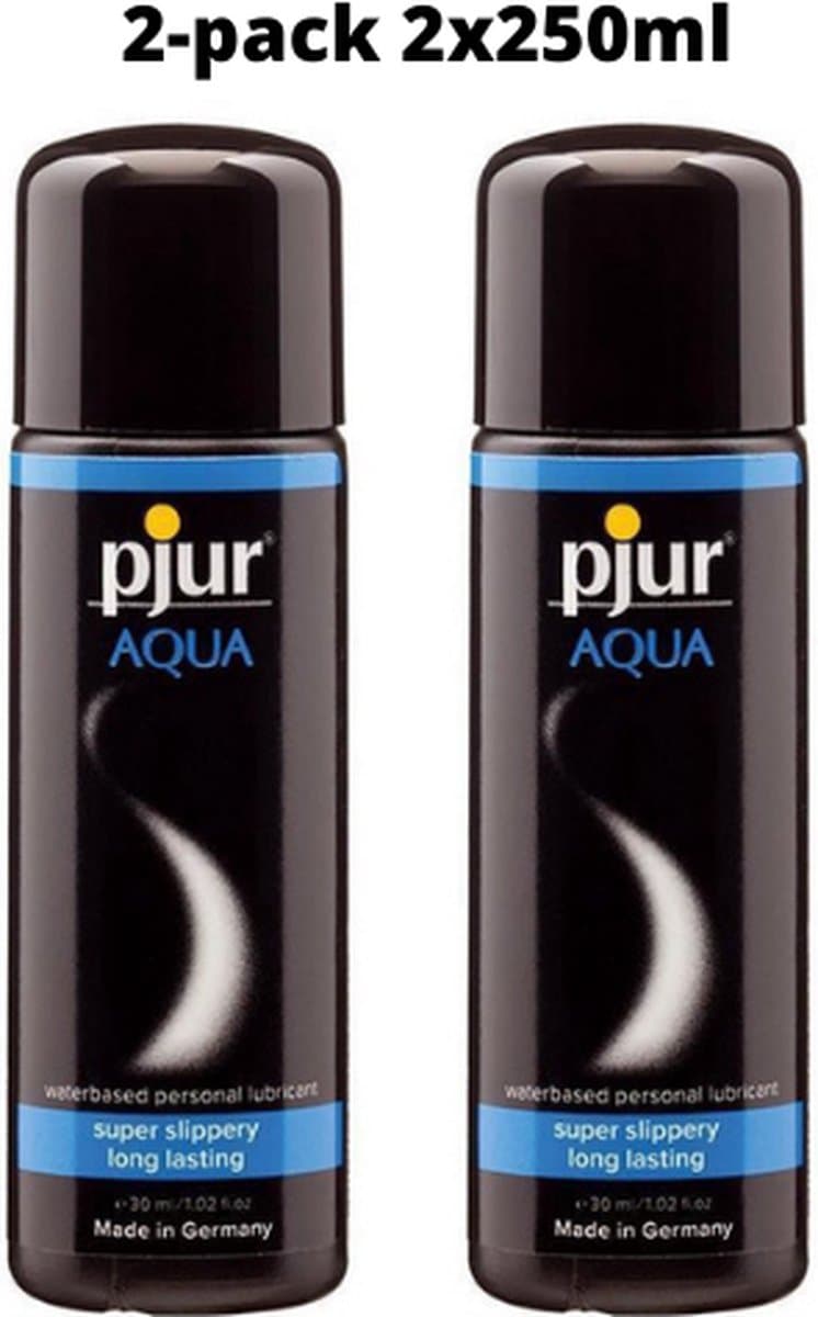 Pjur Aqua glijmiddel waterbasis - 2x250ml (2-pack) — afbeelding 1