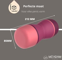 ME'ADAM - Masturbator - 2-1 Deepthroat & Pussy - Blowjob - Pocket Pussy en Mond - Sex Toy voor Mannen - 20 cm doublefun - masturbator voor mannen — thumbnail 3