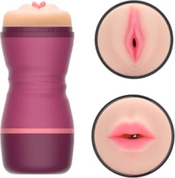 ME'ADAM - Masturbator - 2-1 Deepthroat & Pussy - Blowjob - Pocket Pussy en Mond - Sex Toy voor Mannen - 20 cm doublefun - masturbator voor mannen — thumbnail 1