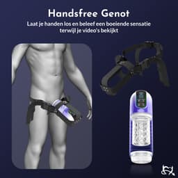 Toys Hub® Automatische Masturbator MAX met Strap - E-book – LED scherm – Water Massage - Pocket Pussy - Blowjob Simulator - Elektrisch - Sex Toys voor Mannen Zelf Aftrekken — thumbnail 2