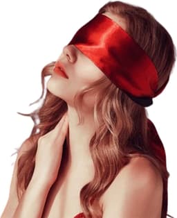 Blinddoek deluxe - BDSM - Masker - Roze uitvoering - Satijn - Verstelbaar — thumbnail 1