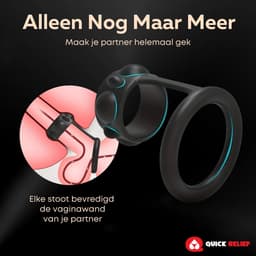 Quick Relief Extreme Pleasure Cockring™ - Cockring - Penis Ring - Seksspeeltje voor Koppels - Sex Toy voor Mannen & Vrouwen - Zwart — thumbnail 6