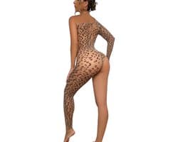 Erotische Luipaard bodysuit - Open sleeve - Porno - Erotisch - One Size