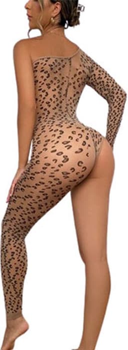 Erotische Luipaard bodysuit - Open sleeve - Porno - Erotisch - One Size — thumbnail 1