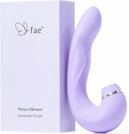 Fae® Vibrator voor Vrouwen - Clitoris & G spot Stimulator - Zuig en druk functie - Penetratie Dildo - Sex Toys voor Vrouwen en koppels - Seksspeeltjes - Thrive Series - Periwinkle Purple — thumbnail 1