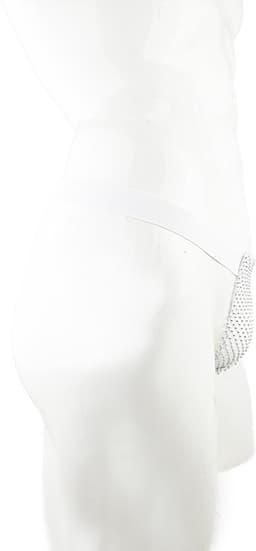 BamBella® Slip doorzichtig voor mannen - XXL - string steentjes gaten Erotische Sexy Lingerie Heren - mannen ondergoed — thumbnail 2