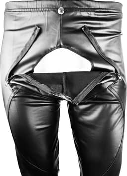 BNDGx® - Broek Heren - Open kruis Erotische Sex kleding Legging Lang - BDSM porno outfit Man Rollenspel kleding — thumbnail 1