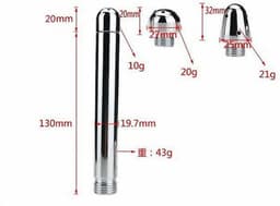 Anaal Douche Met 3 Opzetstukken I Vaginale Cleaner I Anaal Spoelen I Vaginaal Spoelen I Enema Set I Klysma Douche I Aluminium — thumbnail 3