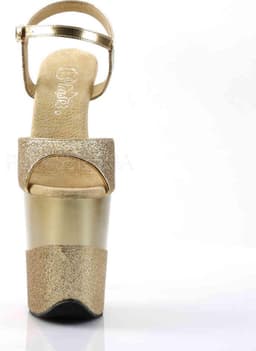 Pleaser - FLAMINGO-809-2G Sandaal met enkelband, Paaldans schoenen - Paaldans schoenen - 38 Shoes - Goudkleurig — thumbnail 2