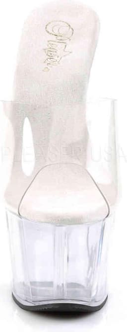 Pleaser - ADORE-701 Muiltjes - Paaldans schoenen - 45 Shoes - Transparant — thumbnail 2