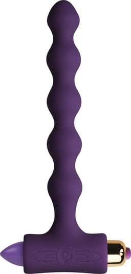 Rocks-off - Petite Sensations Pearls - Vibrerende Buttplug - Paars — thumbnail 1