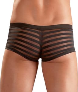 Zwarte semi-transparante herenshort 2XL — thumbnail 4