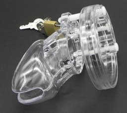 Daily Goods - Mannen kuisheidskooi small - chastity device - peniskooi - plastic — thumbnail 1