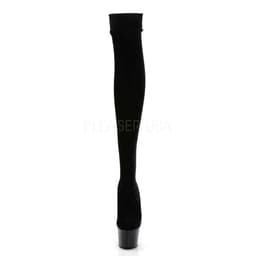 Pleaser - ADORE-3002 Plateau Overknee Laarzen - Paaldans schoenen - 40 Shoes - Zwart — thumbnail 2