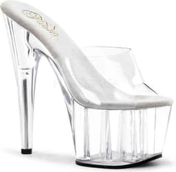 Pleaser - ADORE-701 Muiltjes - Paaldans schoenen - 45 Shoes - Transparant — thumbnail 1