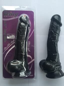 BEING FETISH 25 CM  ZWARTE Realistic Dildo BF-16 — thumbnail 5