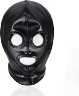 Banoch - Zwart PU leren Masker - BDSM — thumbnail 1