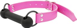 Banoch - mondknevel recht siliconen - roze bit gag - bondage — thumbnail 7