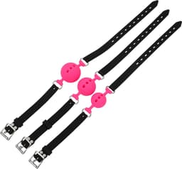Banoch - ballgag siliconen medium - roze Ø 4,5 cm — thumbnail 8