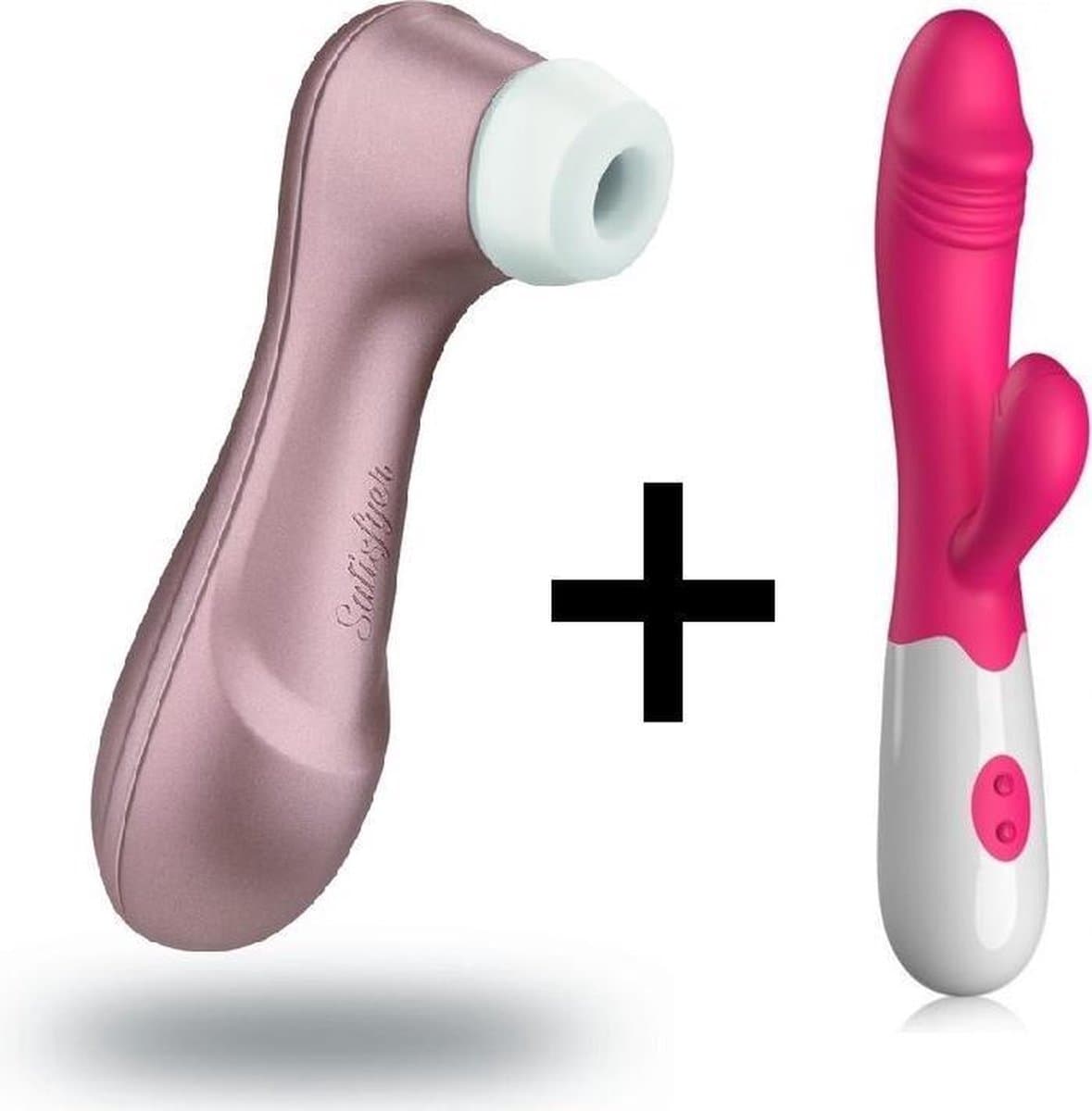 Satisfyer Pro 2 met Easylove Tarzan Vibrator - Vibrators voor vrouwen - Luchtdruk Vibrator - Combinatie Voordeel Set — afbeelding 1